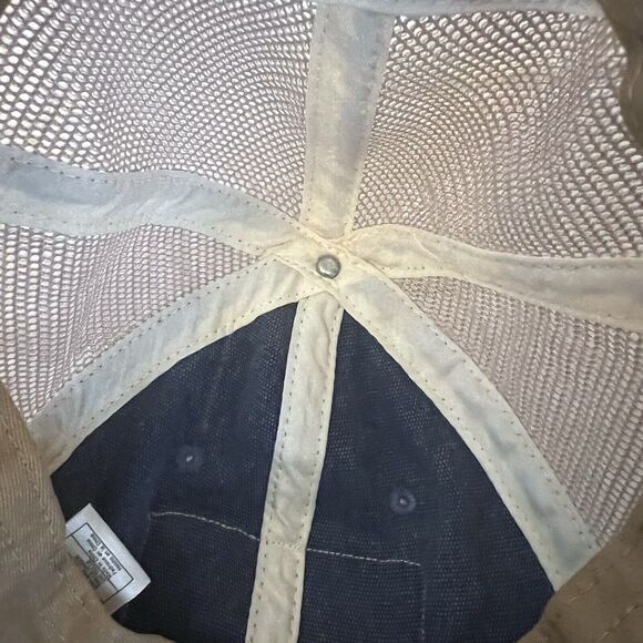 Blondie Trucker Hat Judith March Snapback Distressed Denim Vented One Size - Picture 11 of 13